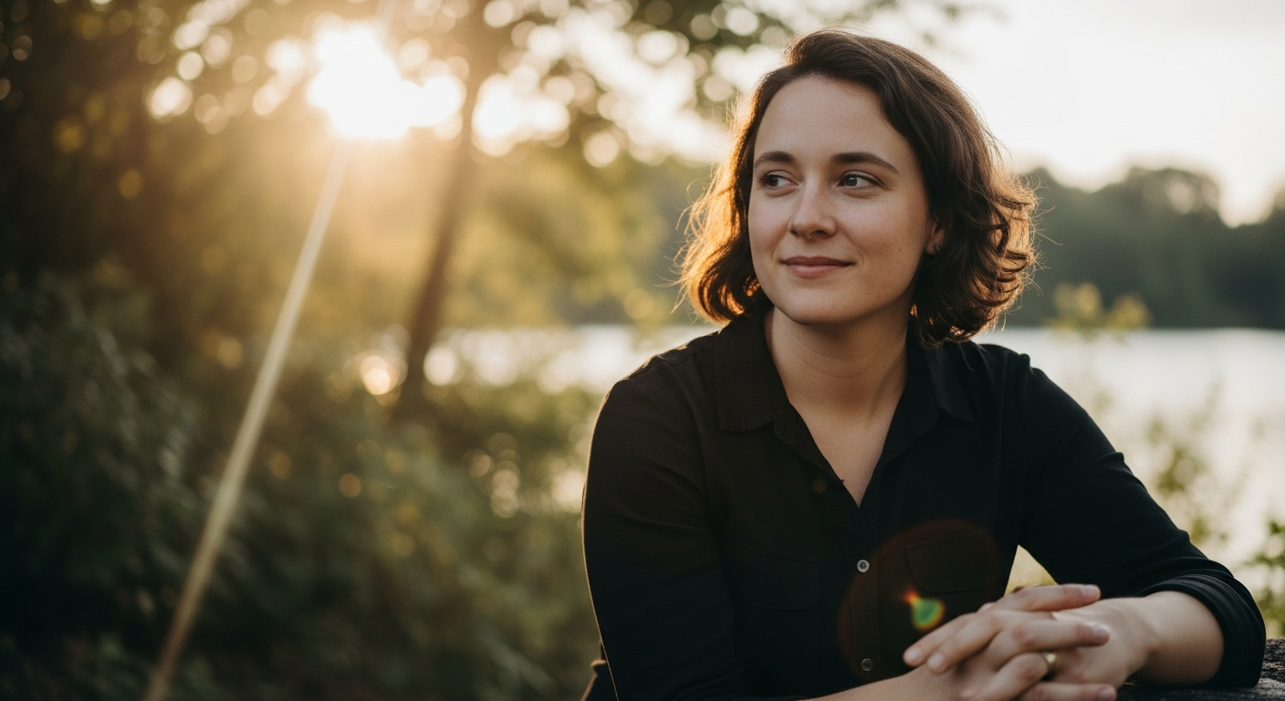 Personne heureuse profitant d'un équilibre émotionnel